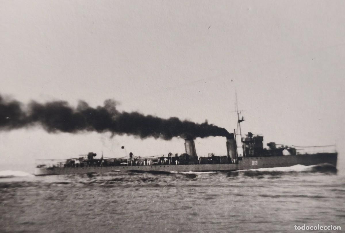 Fotograf&iacute;a antigua: Fotograf&iacute;a naval Destructor Royal Navy