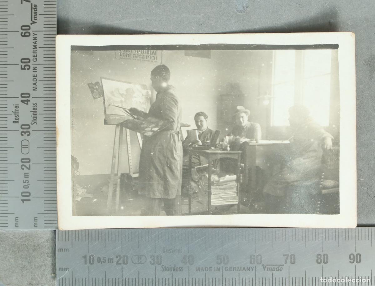 Fotograf&iacute;a antigua: FOTOGRAFIA. estudio de pintura. MONTERA 12 MADRID. 1932