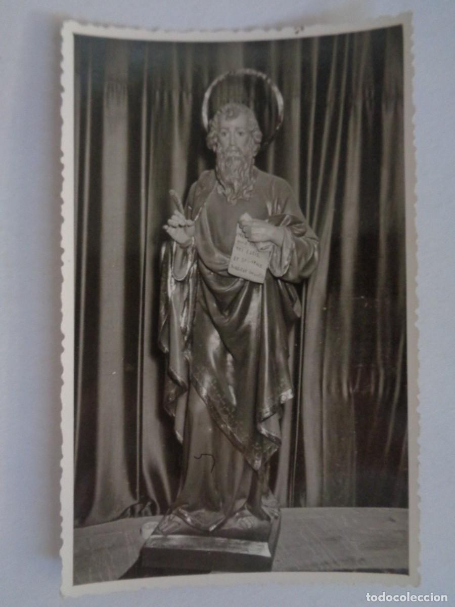 Fotograf&iacute;a antigua: FOTO DE LA IMAGEN DE UN SANTO . DE RUIZ , CARTAGENA ( MURCIA )