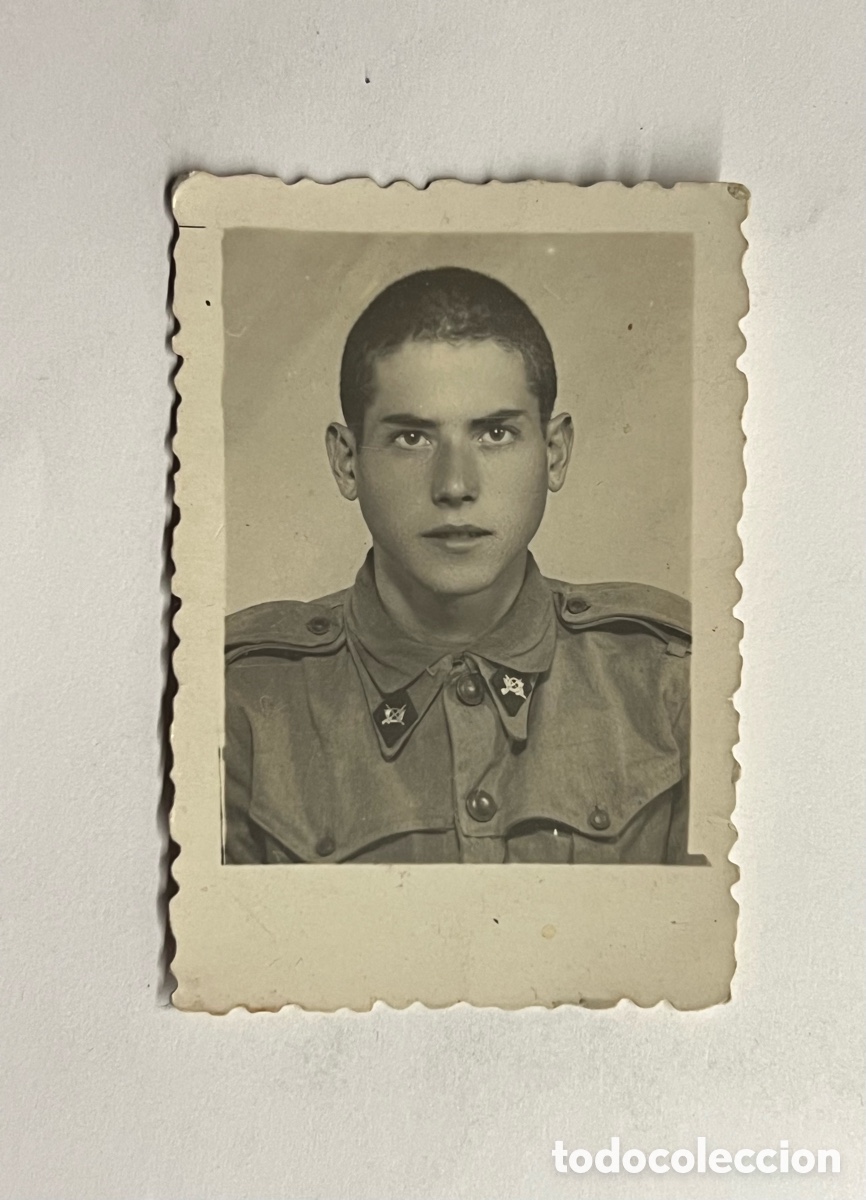 Fotograf&iacute;a antigua: FOTOMATON. Militar, Soldado de Infanter&iacute;a.. Alicante. Octubre de 1947, Medidas: 4,8 x 7