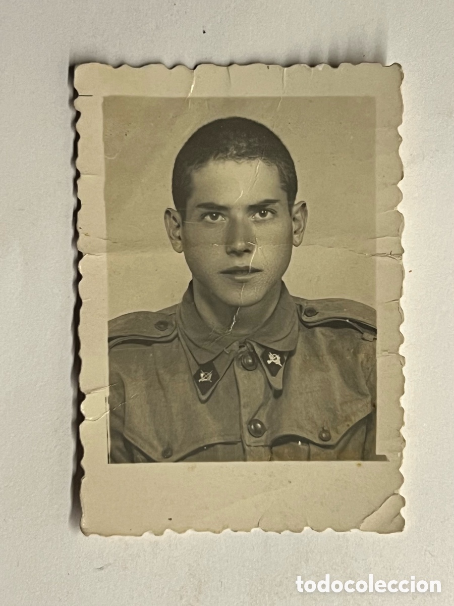 Fotograf&iacute;a antigua: FOTOMATON. Militar, Soldado de Infanter&iacute;a.. Alicante. Octubre de 1947, Medidas: 4,5 x 6,5