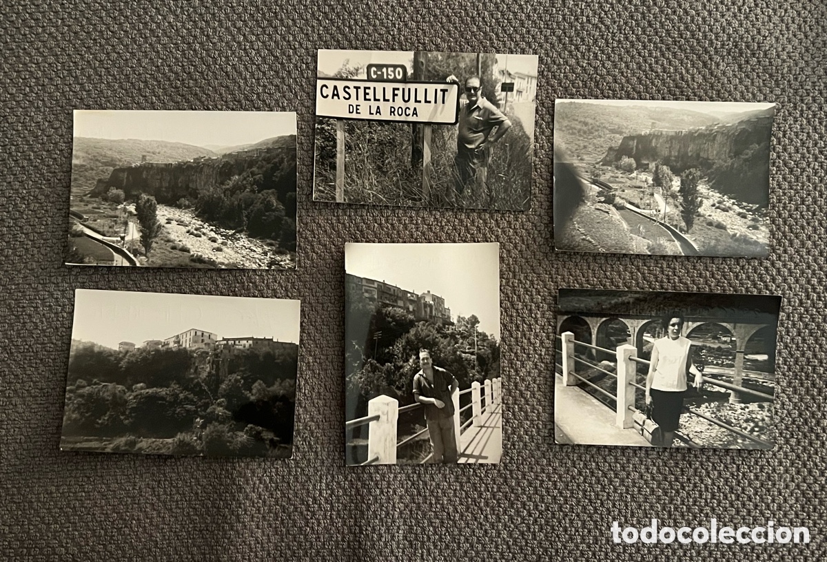 Fotograf&iacute;a antigua: CASTELLFOLLIT DE LA ROCA, Gerona (6) Fotograf&iacute;as Excursion familiar, Verano de 1965