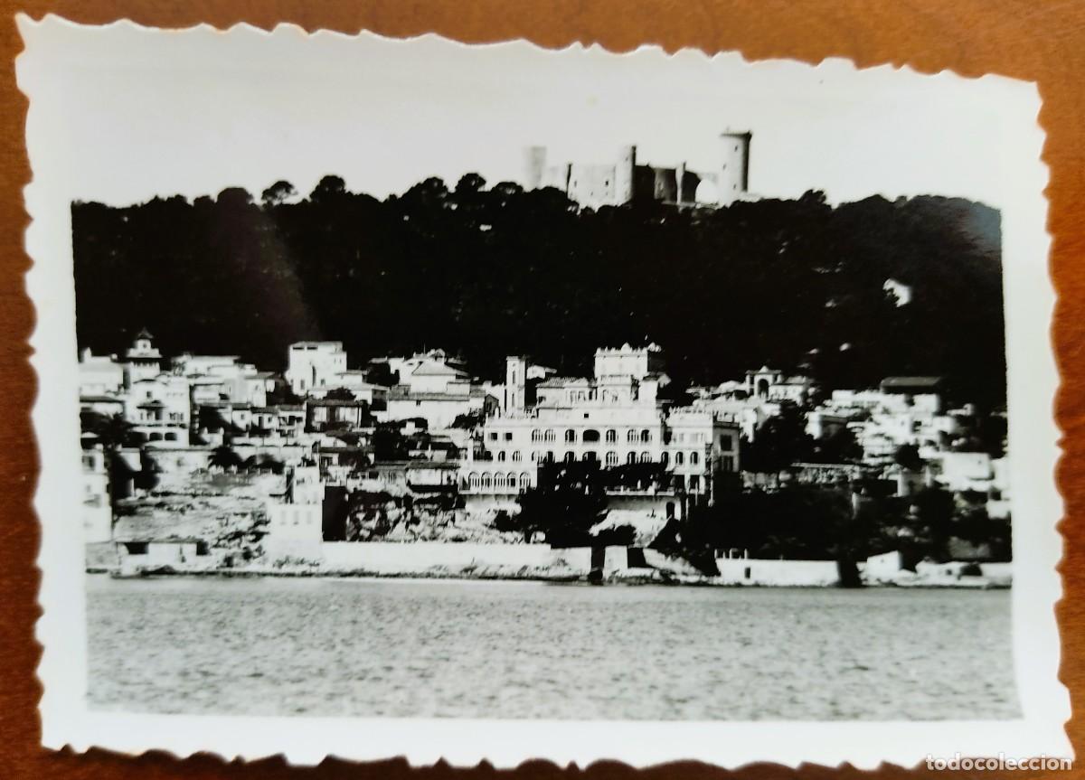 Fotografia antiga: FOTOGRAF&Iacute;A A&Ntilde;OS 40 - EL CASTILLO DE BELLVER Y VISTA DE PALMA DE MALLORCA