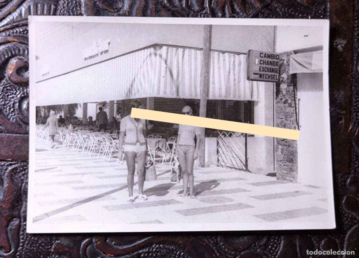 Fotograf&iacute;a antigua: Antigua fotograf&iacute;a. Playa de Aro Girona. A&ntilde;os 60
