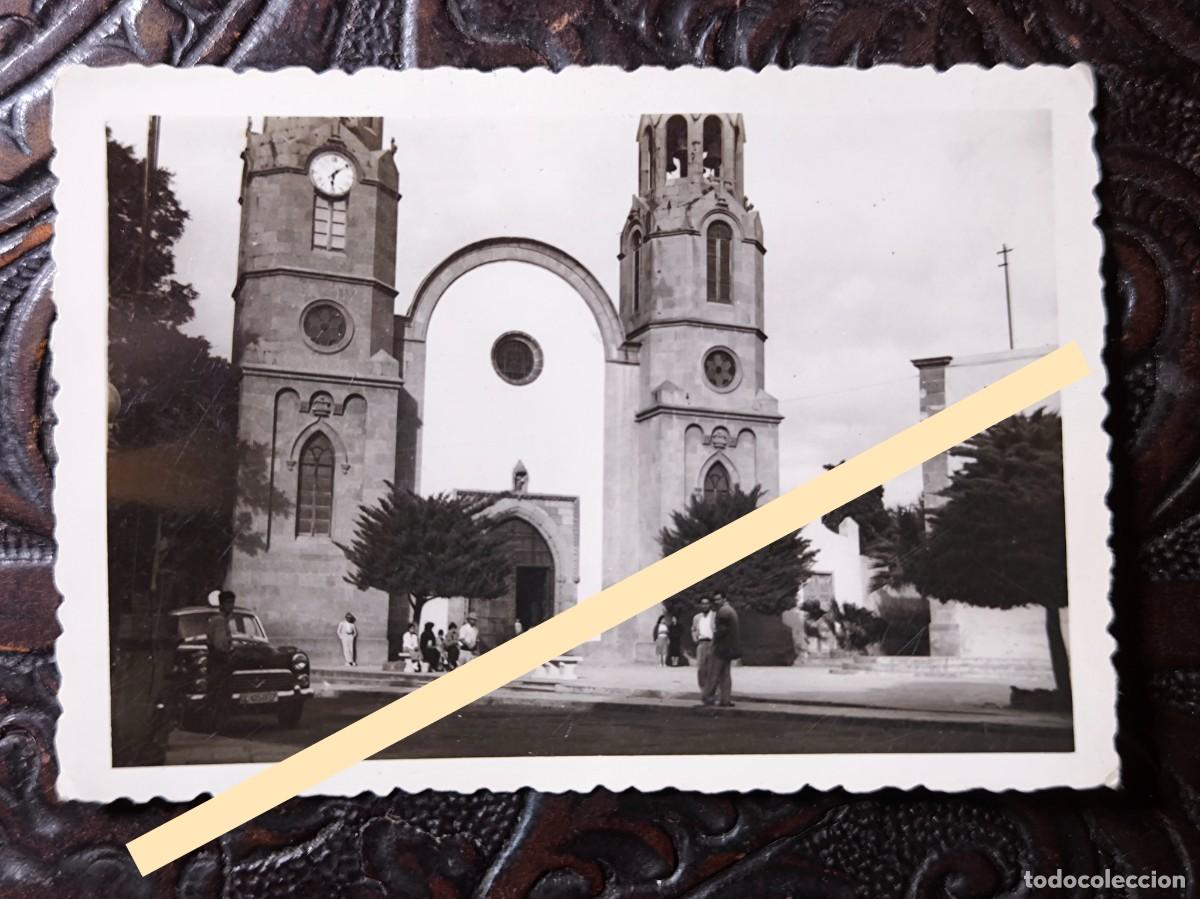 Fotograf&iacute;a antigua: Antigua fotograf&iacute;a. Iglesia parroquial de Telde, Gran Canaria. A&ntilde;os 50.