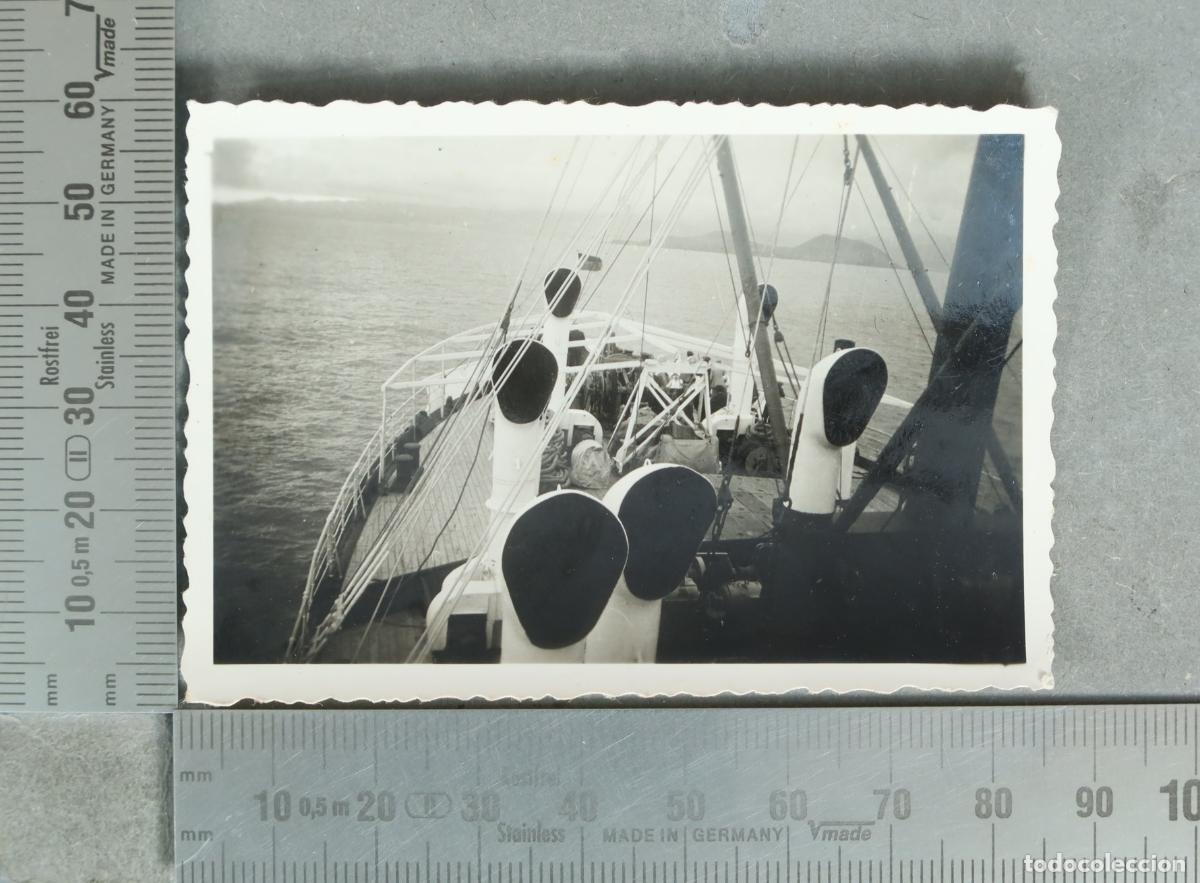 Fotograf&iacute;a antigua: FOTOGRAFIA. En el vapor Villa Madrid 1935