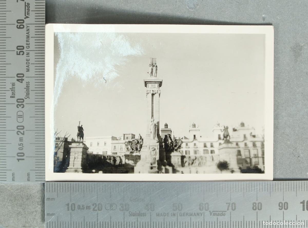 Fotograf&iacute;a antigua: FOTOGRAFIA. Monumento a las Cortes de C&aacute;diz hacia 1930