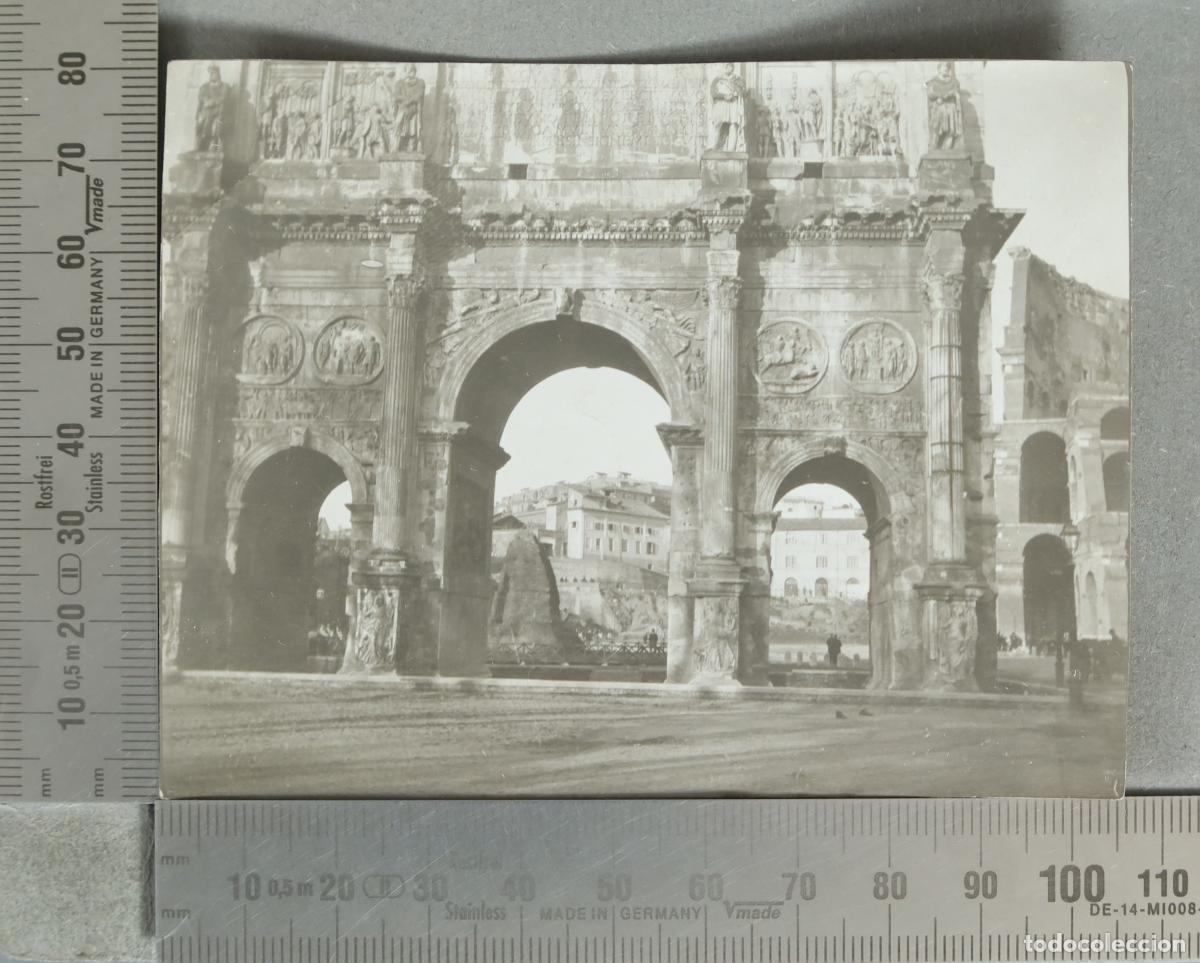 Fotograf&iacute;a antigua: FOTOGRAFIA. Roma - Arco de Constantino hacia 1920