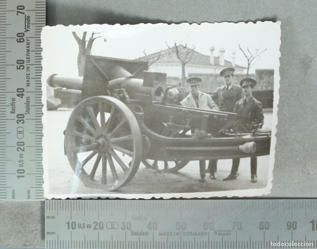 Fotograf&iacute;a antigua: FOTOGRAFIA. MILITARES JUNTO A CA&Ntilde;ON. EJERCITO POPULAR DE LA REPUBLICA. GUERRA CIVIL