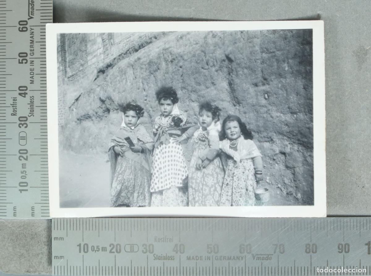 Fotograf&iacute;a antigua: FOTOGRAFIA. Ni&ntilde;as con traje DE GITANA hacia 1940