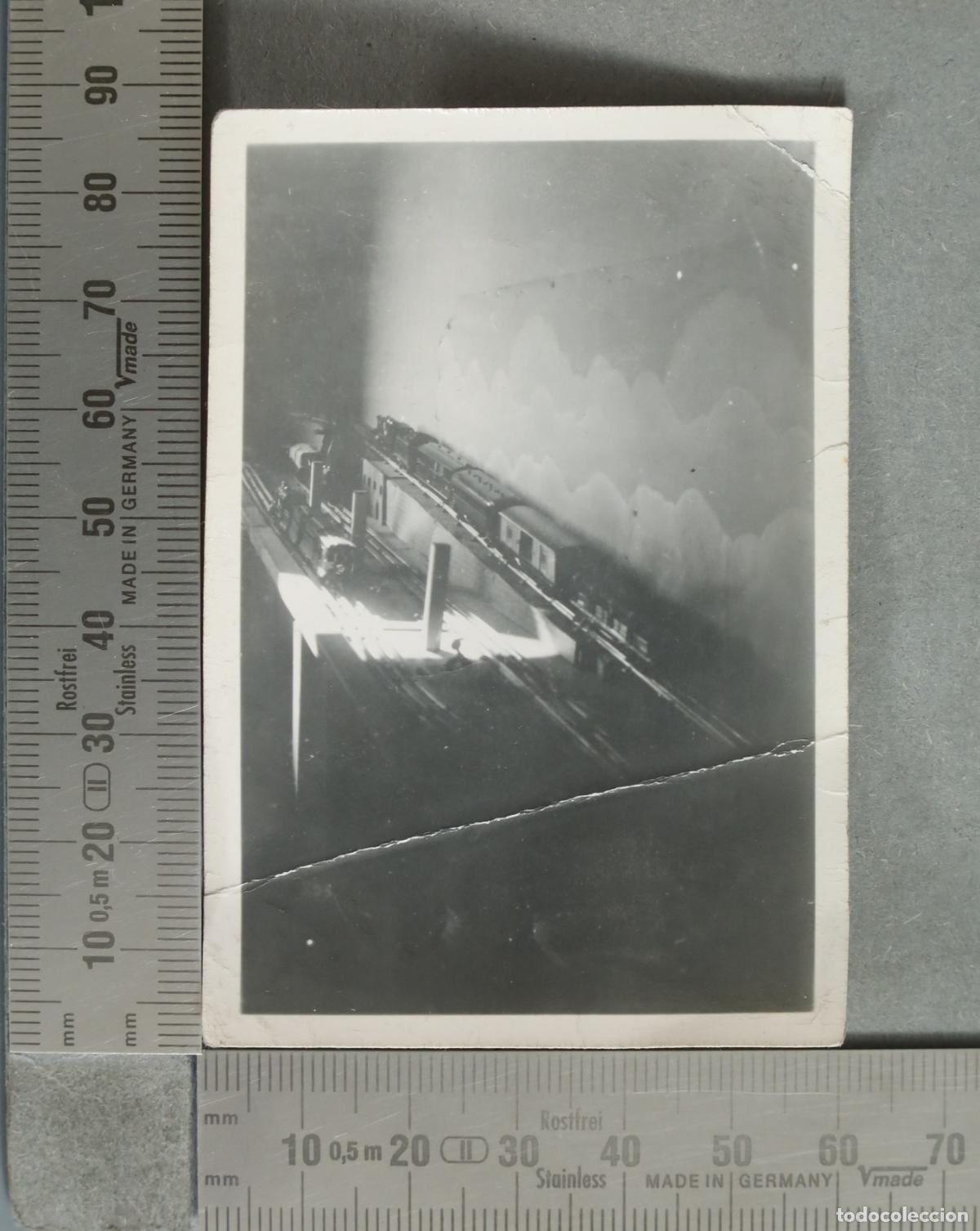 Fotograf&iacute;a antigua: FOTOGRAFIA. Maqueta de trenes hacia 1930