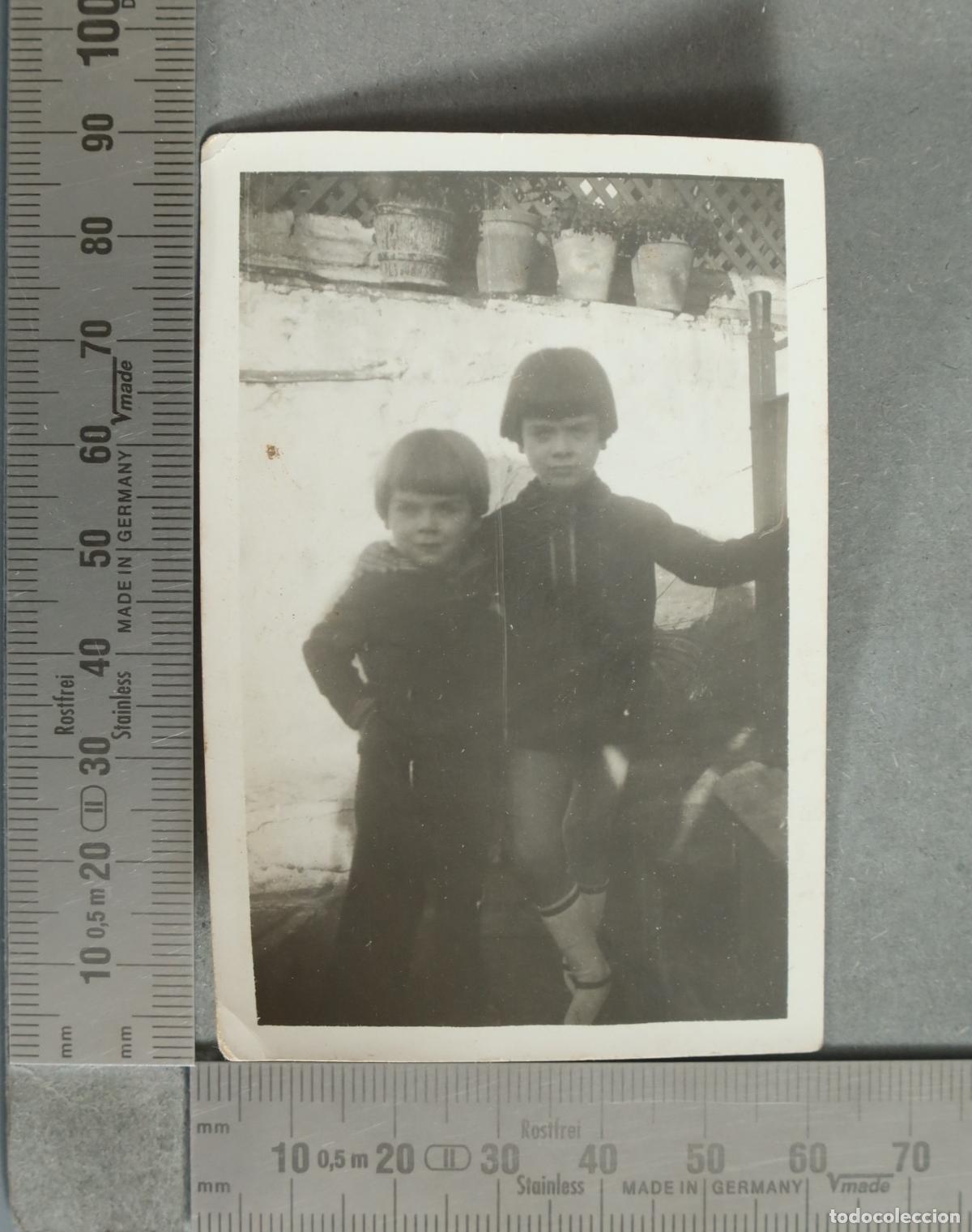 Fotograf&iacute;a antigua: FOTOGRAFIA. Fotografia antigua de dos ni&ntilde;os 1932