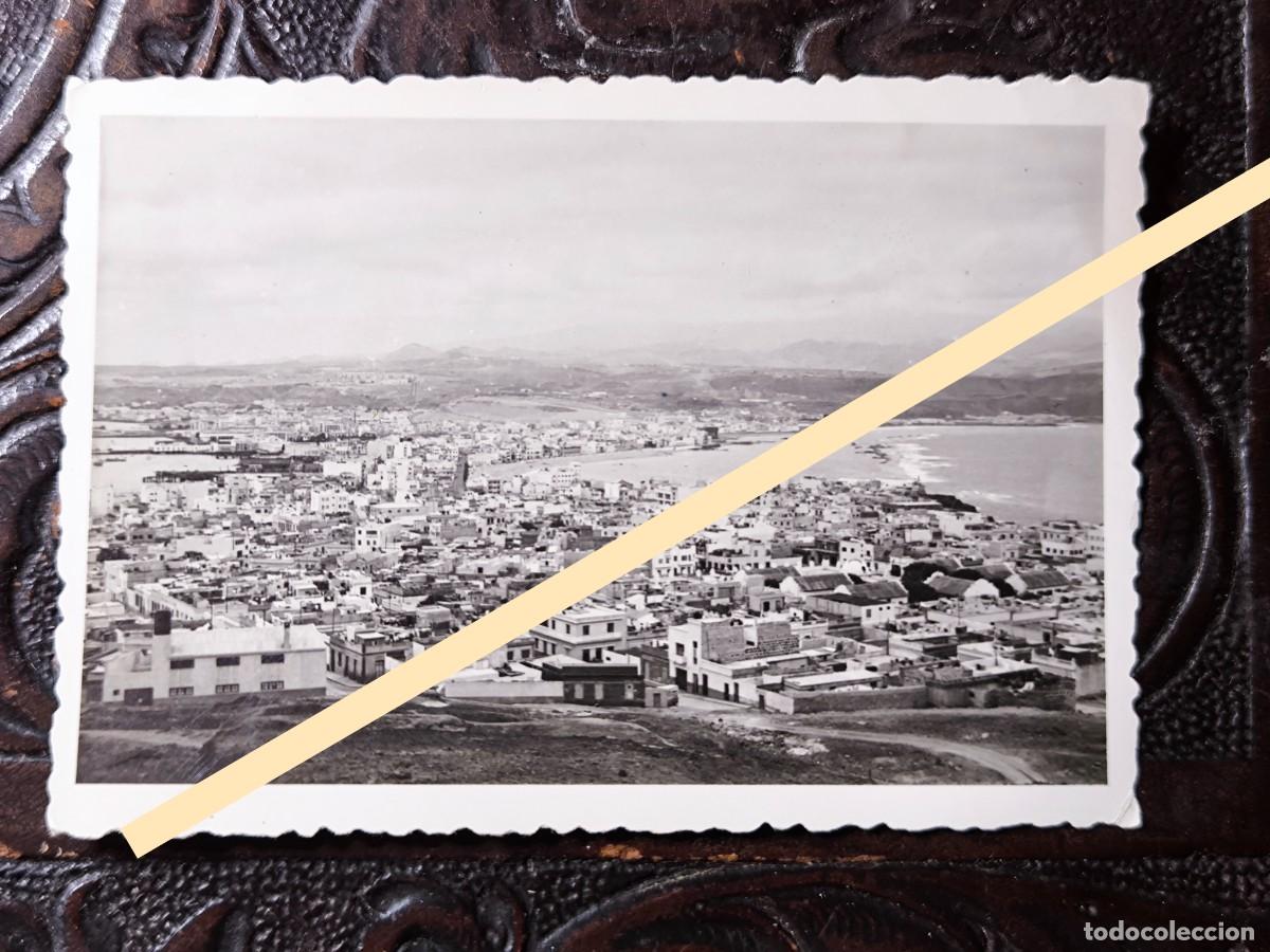 Fotograf&iacute;a antigua: Antigua fotograf&iacute;a. Vista panor&aacute;mica de Las Palmas de Gran Canaria. A&ntilde;os 50