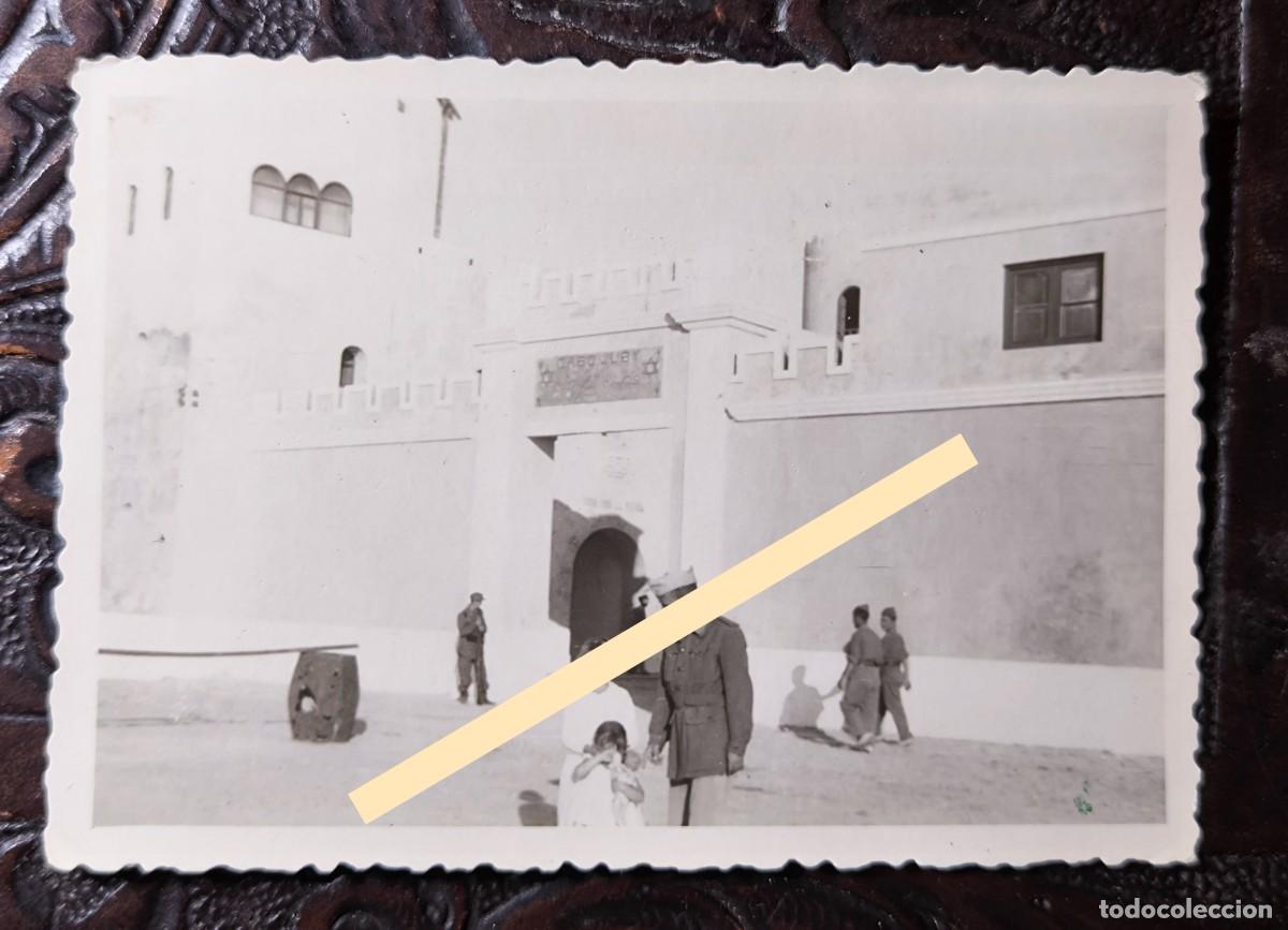 Fotograf&iacute;a antigua: Antigua fotograf&iacute;a. Fachada principal del Fuerte de Cabo Juby. Marzo de 1958