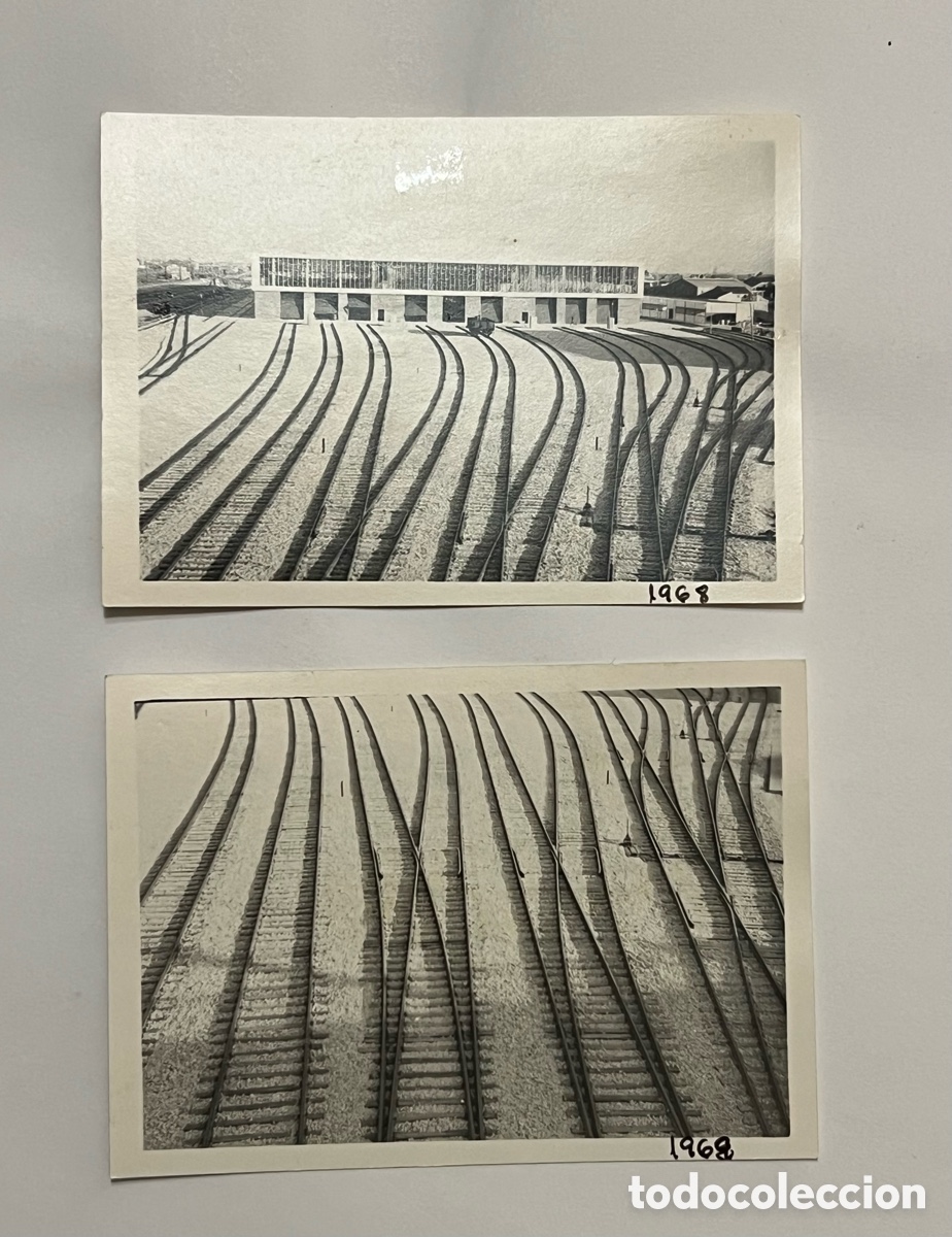 Fotograf&iacute;a antigua: VALENCIA (2) Fotograf&iacute;as Fuente San Luis. Playa V&iacute;as del Tren, tras una gran nevada. Invierno 1968