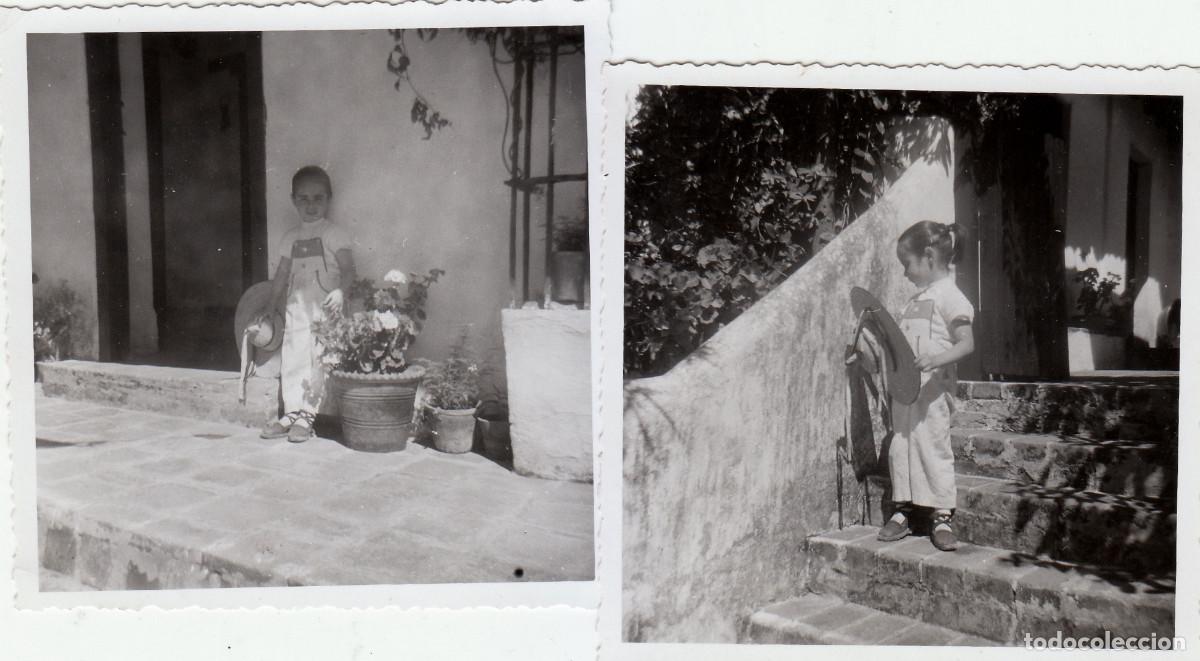 Alte Fotografie: 2 fotos. Ni&ntilde;ita en M&eacute;xico. A&ntilde;os 50 bm