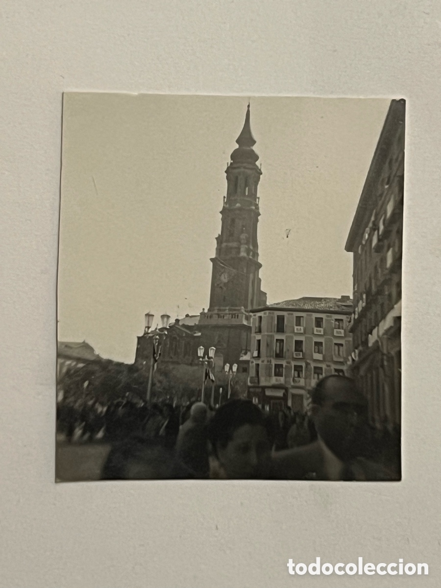 Fotograf&iacute;a antigua: LA SEO. CATEDRAL (Zaragoza) Fotograf&iacute;a Vista panor&aacute;mica&hellip; Agosto de 1954,