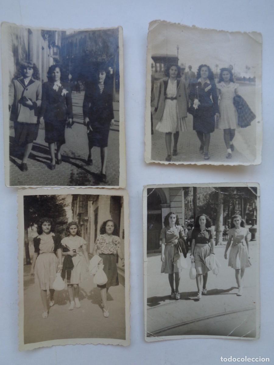 Fotograf&iacute;a antigua: LOTE DE 4 MINUTEROS DE FOTOGRAFOS CALLEJEROS DE LAS MISMAS SE&Ntilde;ORITAS PASEANDO, A&Ntilde;OS 40