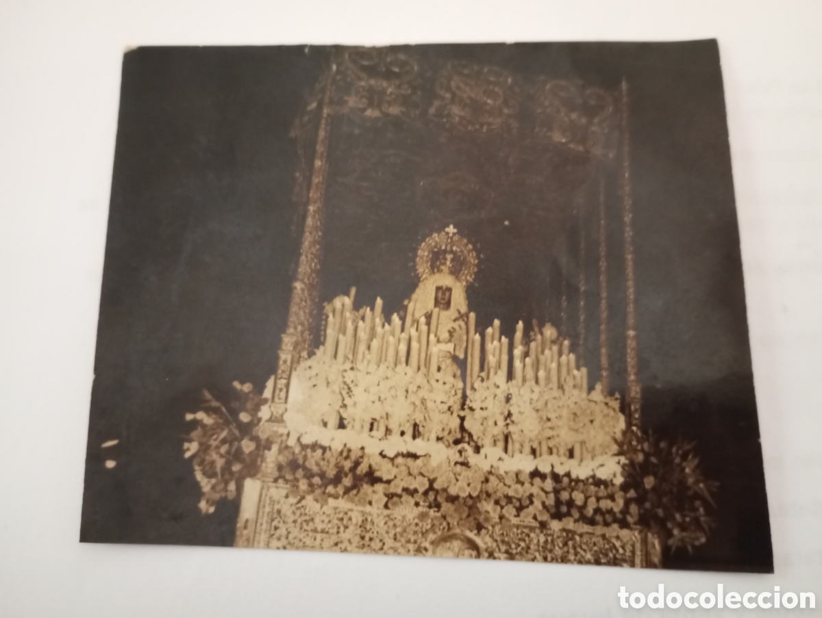 Fotograf&iacute;a antigua: Fotograf&iacute;a original La Macarena de Sevilla realizada por el fot&oacute;grafo Juman