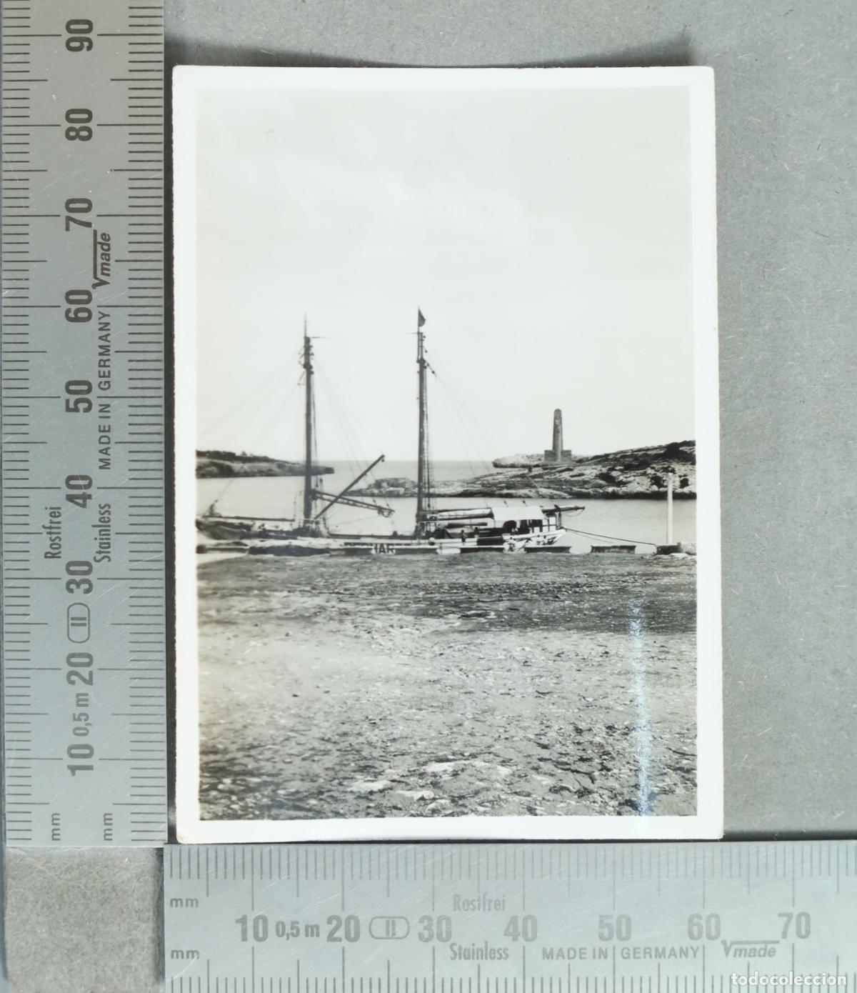 Fotograf&iacute;a antigua: FOTOGRAFIA. Porto Cristo 1943 EMBARCACIONES