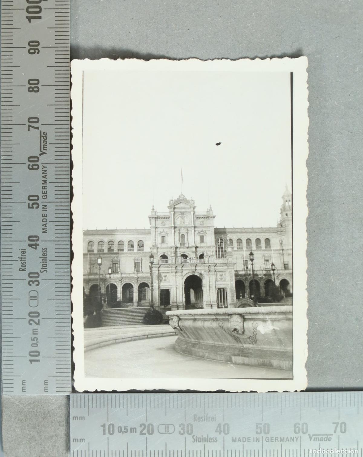 Fotograf&iacute;a antigua: FOTOGRAFIA. Sevilla - Plaza de Espa&ntilde;a 1935