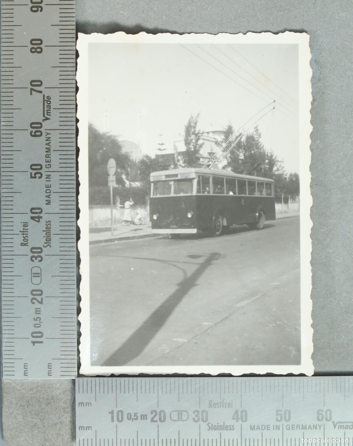 Fotograf&iacute;a antigua: FOTOGRAFIA. Casablanca - Troleb&uacute;s 1936