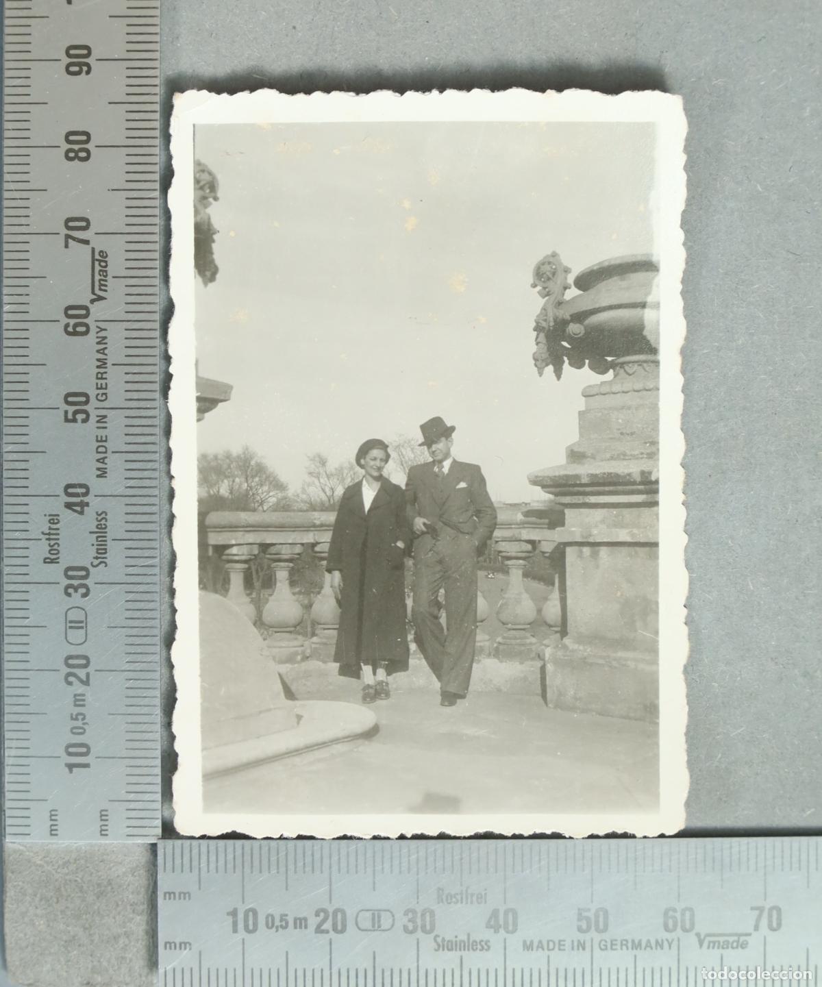 Antique Photography: FOTOGRAFIA. 1936 Pareja en terraza monumental
