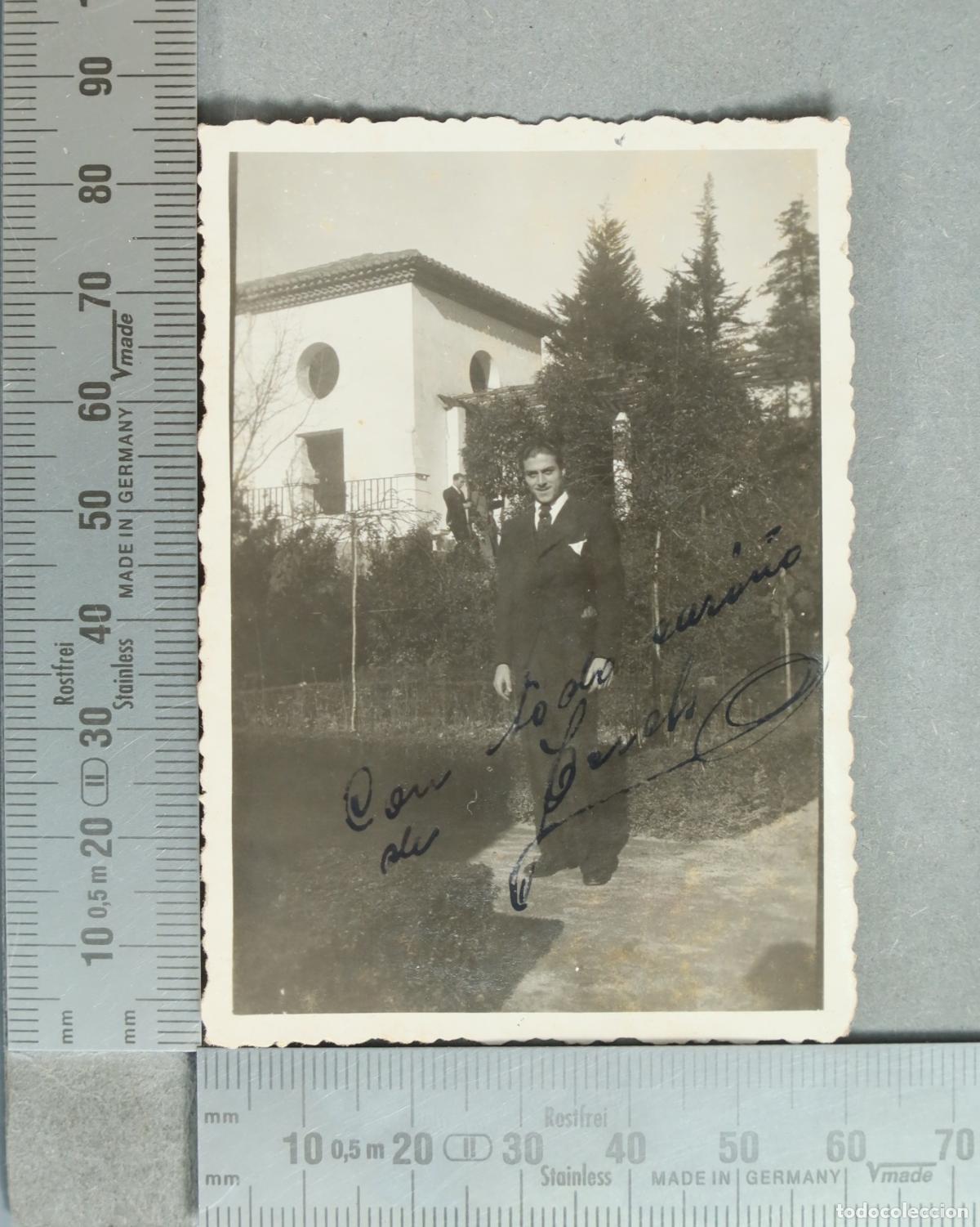 Photographie ancienne: FOTOGRAFIA. Fotograf&iacute;a antigua con dedicatoria hacia 1930