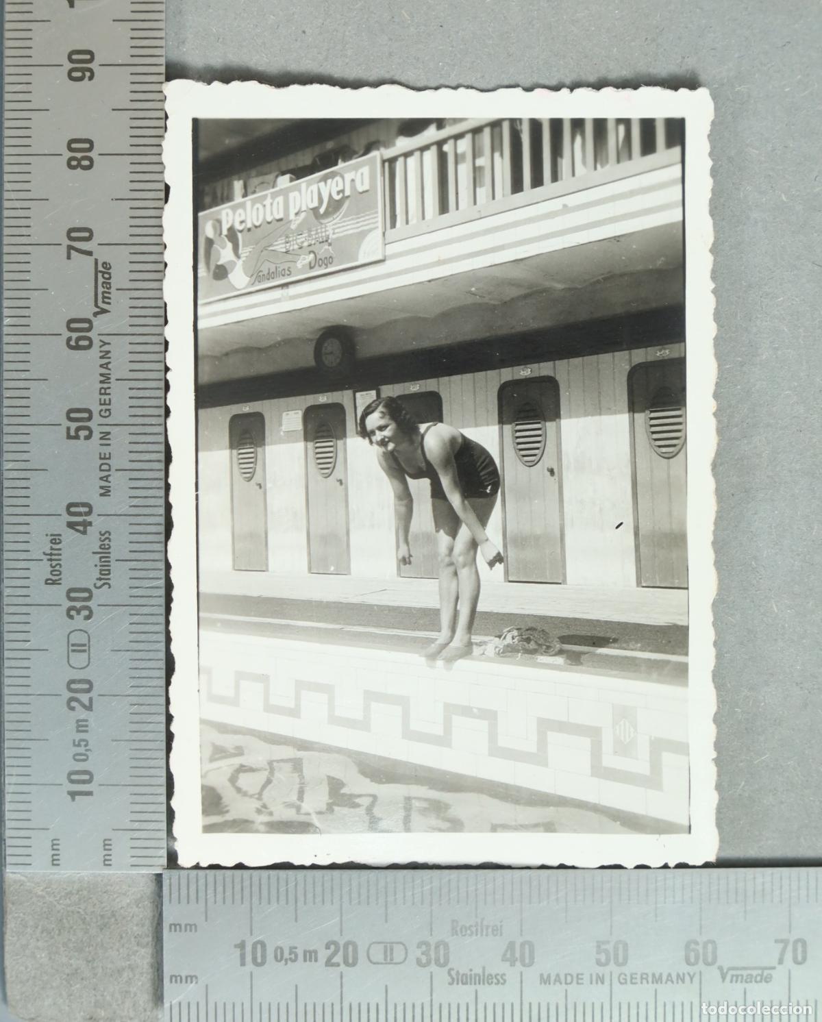 Fotograf&iacute;a antigua: FOTOGRAFIA. Barcelona - Piscina. CLUB DEPORTIVO SAN SEBASTIAN 1935