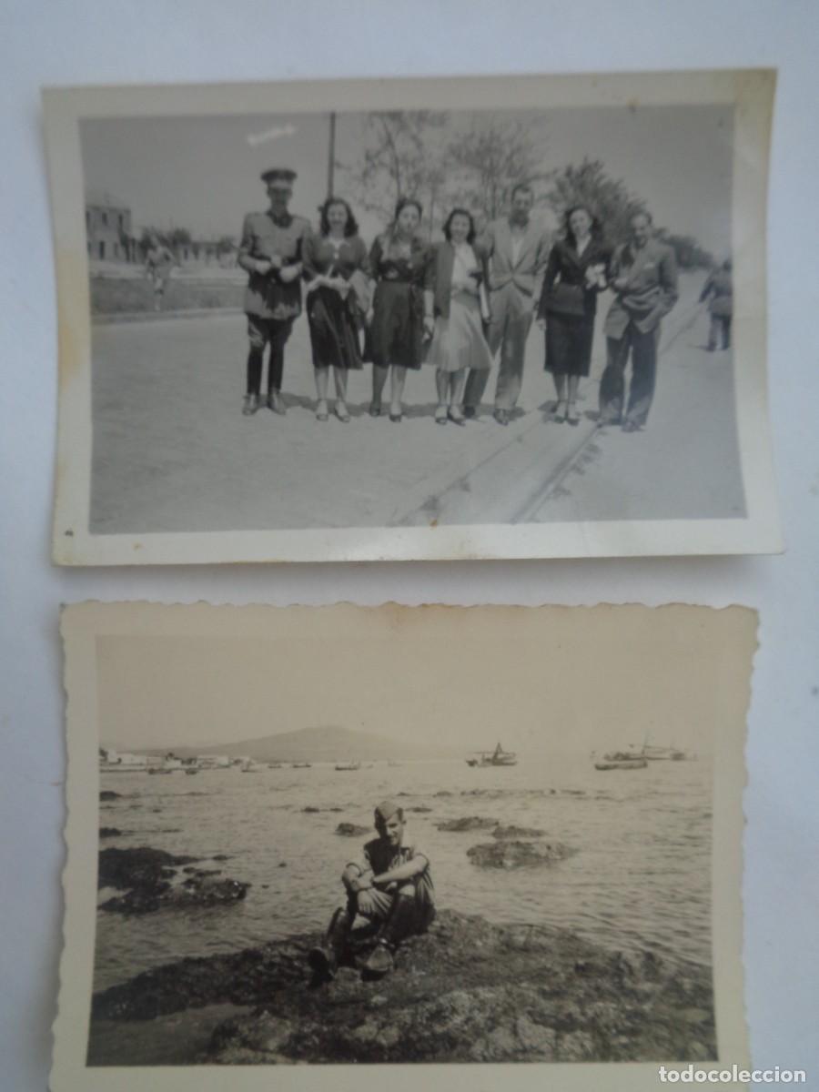 Fotograf&iacute;a antigua: LOTE DE 2 FOTOS DE UN MILITAR, EN CEUTA Y CON AMIGOS . UNA DE ROS
