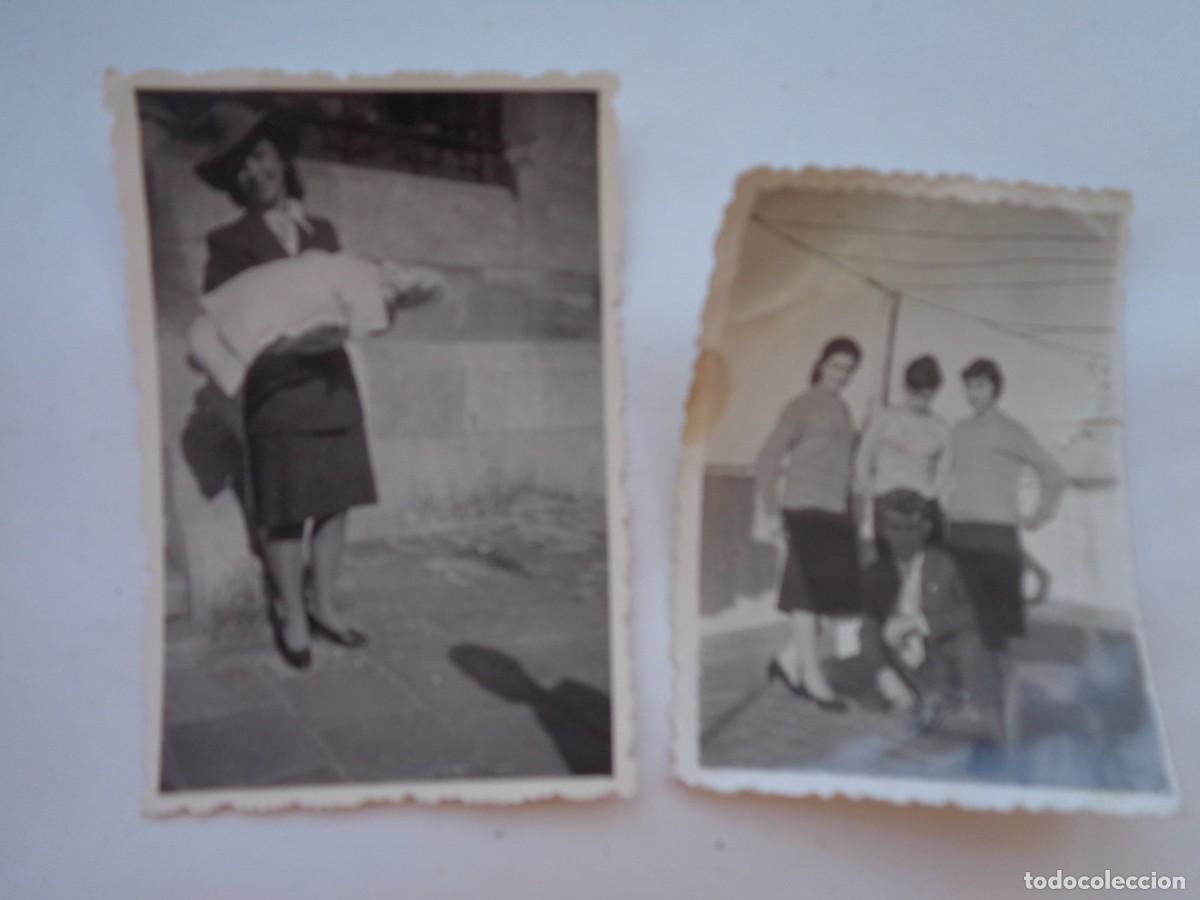 Fotograf&iacute;a antigua: LOTE DE 2 FOTOS CON SOMBRA DEL FOTOGRAFO