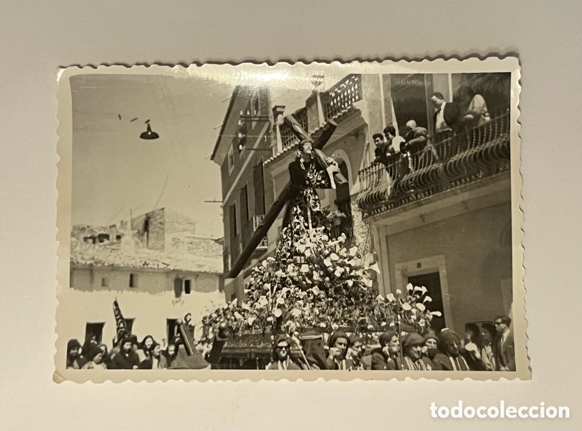 Fotograf&iacute;a antigua: HELL&Iacute;N (Albacete) Hermandad Nuestro Padre Jesus Nazareno. Semana Santa. Fotograf&iacute;a (h.1960?)