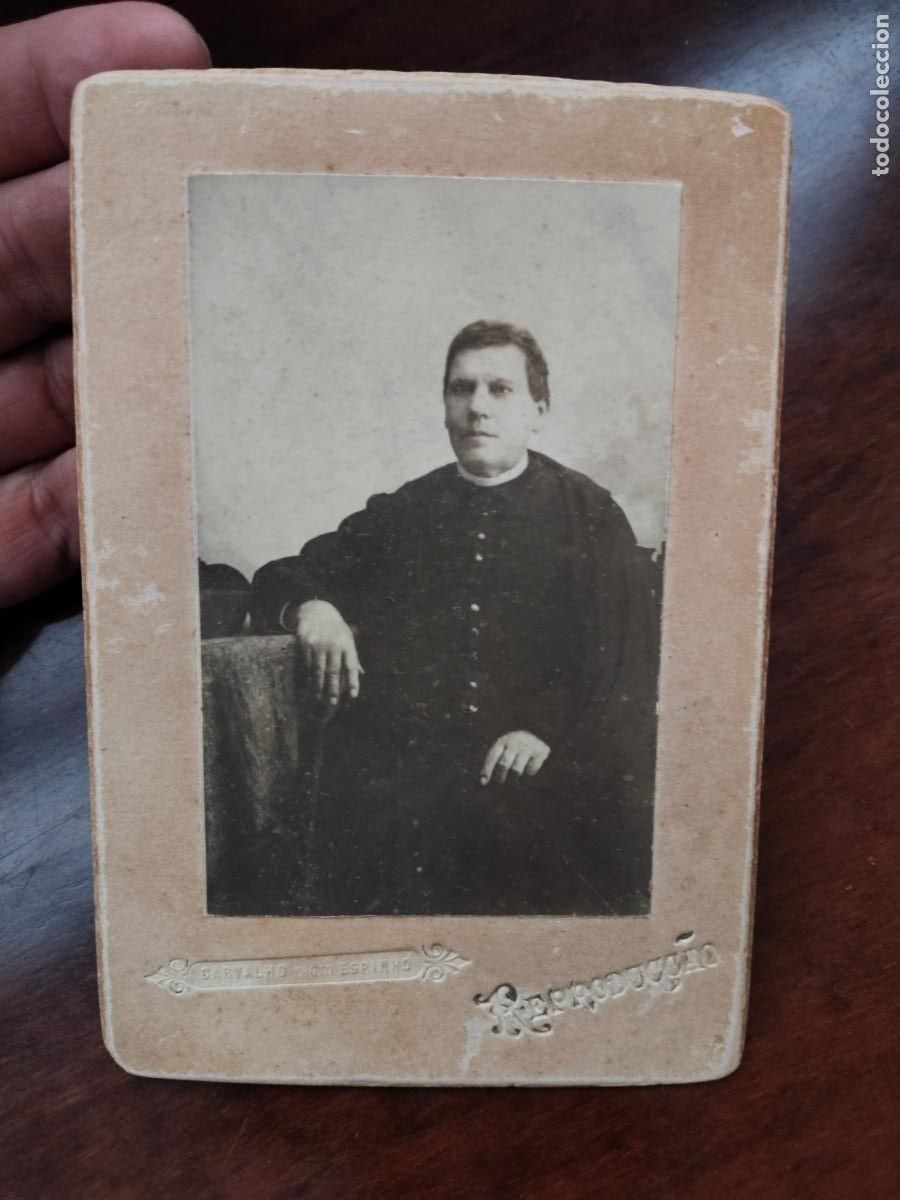 Fotografia antica: Fotograf&iacute;a de Sacerdote, Carvalho Photo Espinho, Portugal, principios del XX.