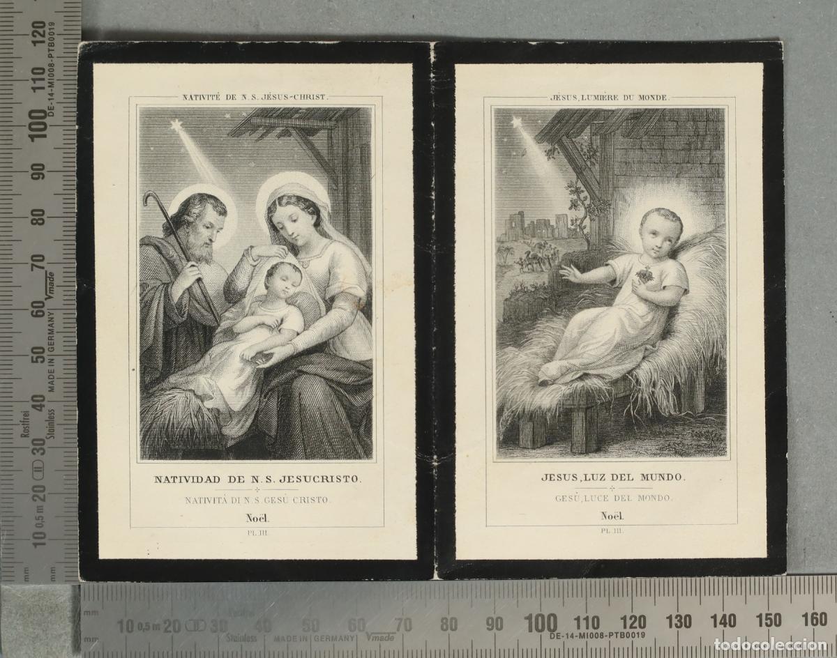 Fotograf&iacute;a antigua: ESQUELA. HOMBRE. 1896. Natividad de N. S. Jesucristo - Jes&uacute;s, luz del mundo - V. Rico