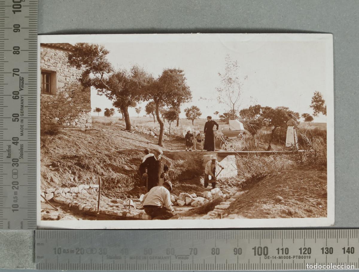 Fotograf&iacute;a antigua: FOTOGRAFIA. ESCENA DE OBRA DE CANALIZACION. 1915