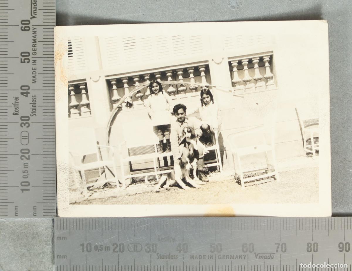 Fotograf&iacute;a antigua: FOTOGRAFIA. Familia con ni&ntilde;os y perros hacia 1930