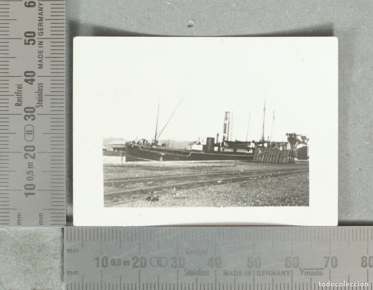 Fotograf&iacute;a antigua: FOTOGRAFIA. Barco en puerto hacia 1930