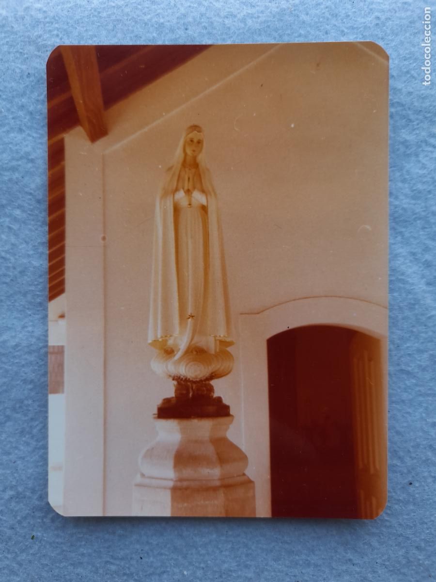 Alte Fotografie: Fotograf&iacute;a antigua de Virgen. A&ntilde;o 1978.