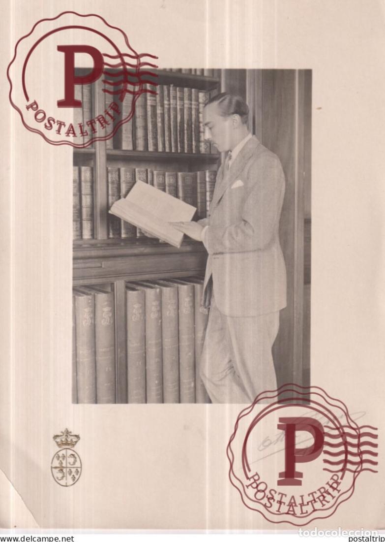 Photographie ancienne: Count Of Paris Henri PROPAGANDE MONARCHISTE OTTO PIROU 23*17CM