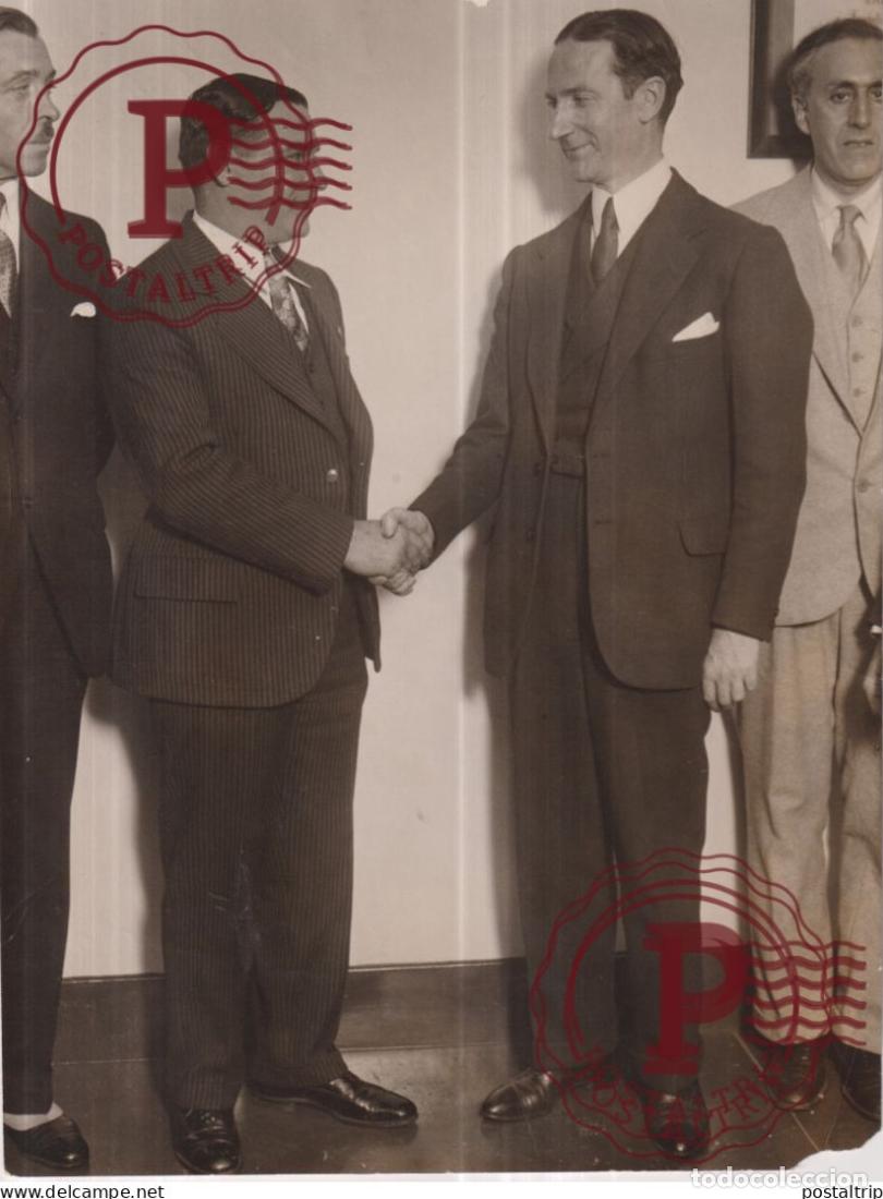 Alte Fotografie: TRIBUTE TO MUSSOLINI RAFFALE MAIULLARI OF BRONX NEW YORK CITY FASCIST LEAHUE IGNAZIO THAN DI REVEL