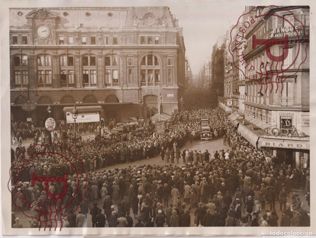 Fotograf&iacute;a antigua: M. PIERRE LAVAL RENTRE A PARIS. POLITICO. POLITICIAN. POLITICIEN. 24X18CM