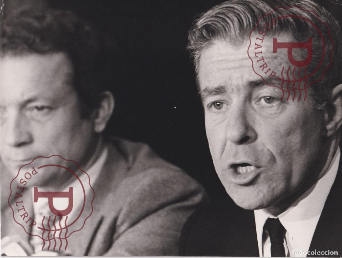 Antique Photography: JEAN JACQUES SERVAN SCHREIBER. POLITICO. POLITICIAN POLITICIEN. +-26X20CM
