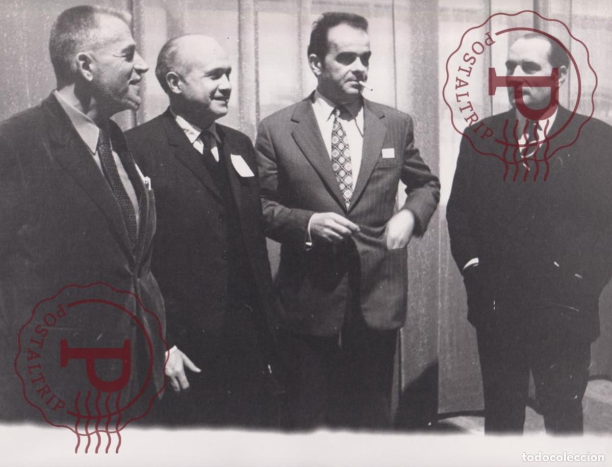 Antique Photography: GEORGES MARCHAIS FRAN&Ccedil;OIS MITTERRAND. POLITICO. POLITICIAN POLITICIEN. +-30X23CM