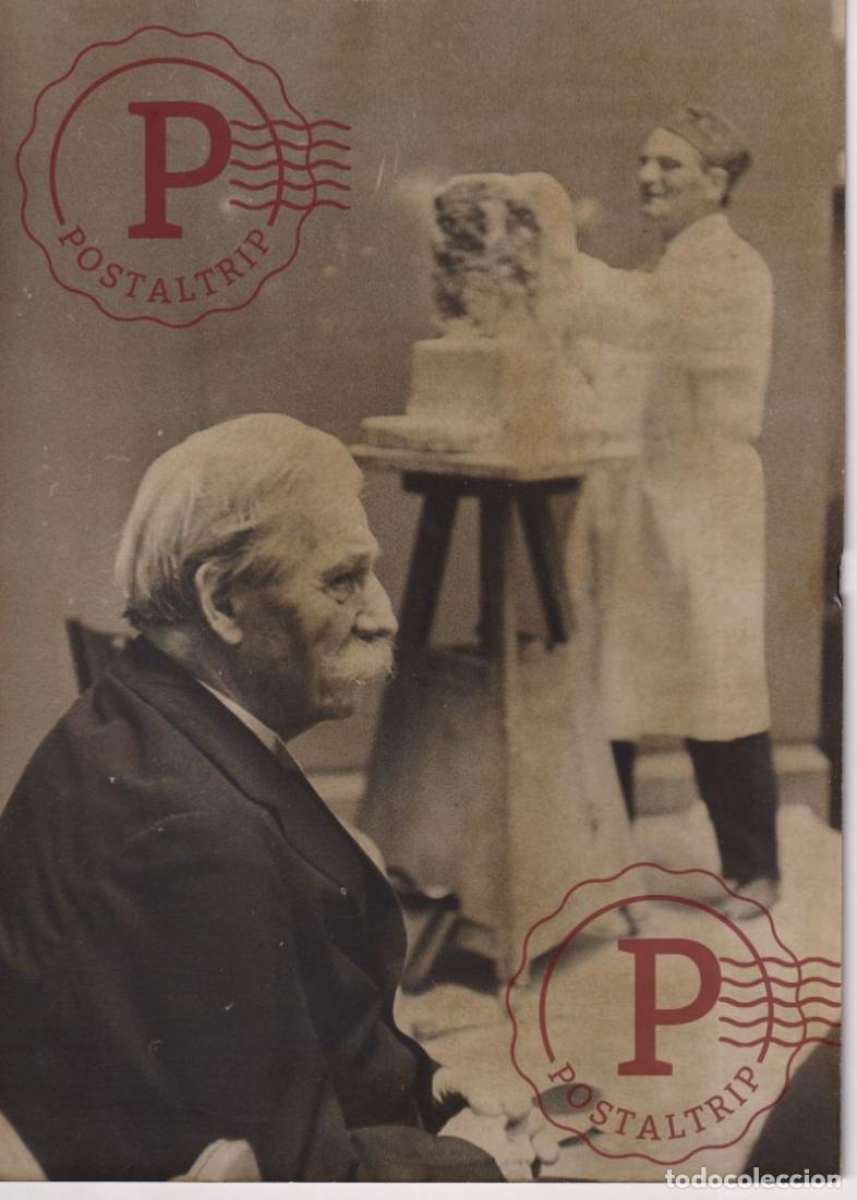 Antique Photography: ESCULPTEUR BARTELLETY DAILLON. ESCULTOR. DR SCHWEITZER. MEDICINE. MEDICINA. 18X13CM