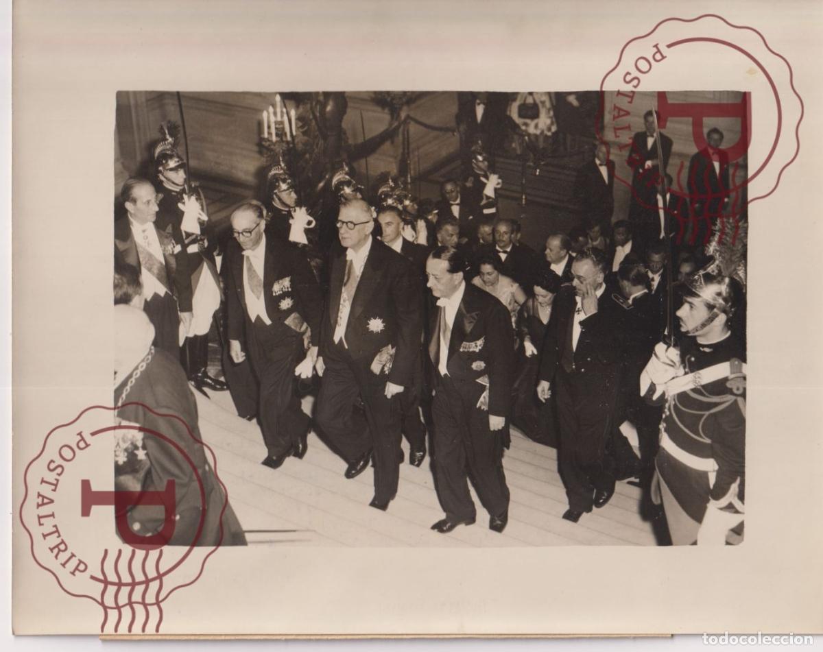 Antique Photography: PARIS. OPERA HONNEUR PRESIDENT DE LA REPUBLIQUE ARGENTINE. M. ARTURO FRONDIZI. ARGENTINA. +-23X18CM