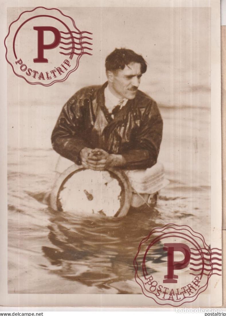 Photographie ancienne: M GUILLAUME INVENTION EVITER NAUFRAGES TARBES TOULOUSE 18*13CM press photo SCIENTIST