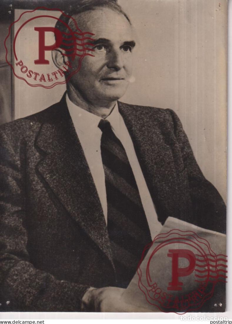 Photographie ancienne: PRIX NOBEL DE CHIMIE,WILLIAM FRANCIS GIAUQUE,PROFESSEUR EN CALIFORNIE 18*13CM press photo SCIENTIS