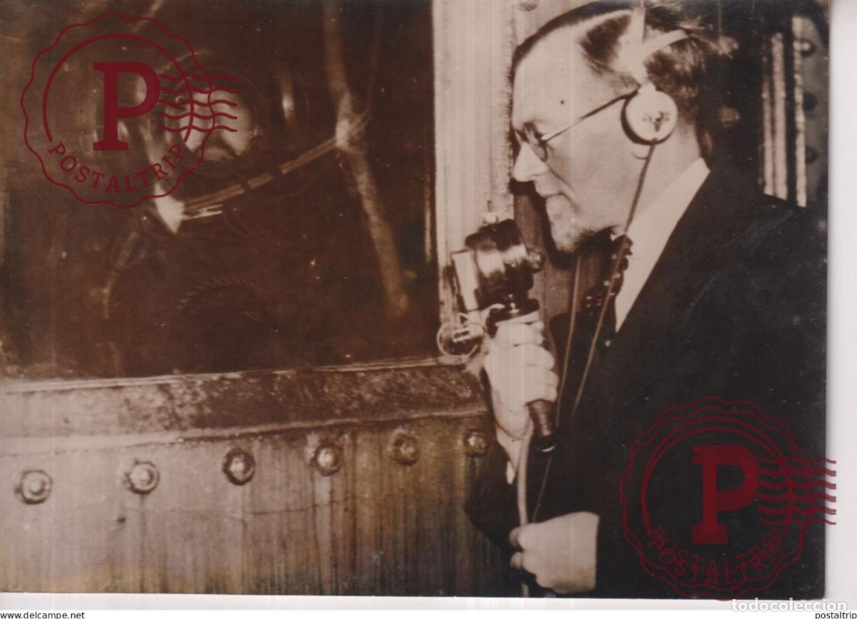 Fotograf&iacute;a antigua: JOHN SNAG TRANSMISSION RADIOPHONIQUE SOUS L EAU 18*13CM press photo SCIENTIST