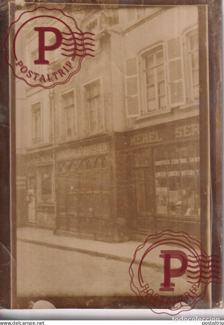 Fotograf&iacute;a antigua: MAISON CURIE BOULOGNE SHOPFRRONT MAGASIN 1936 BAZAR PARISIEN PIERRE RUNEAU 18*13CM press photo SCIEN