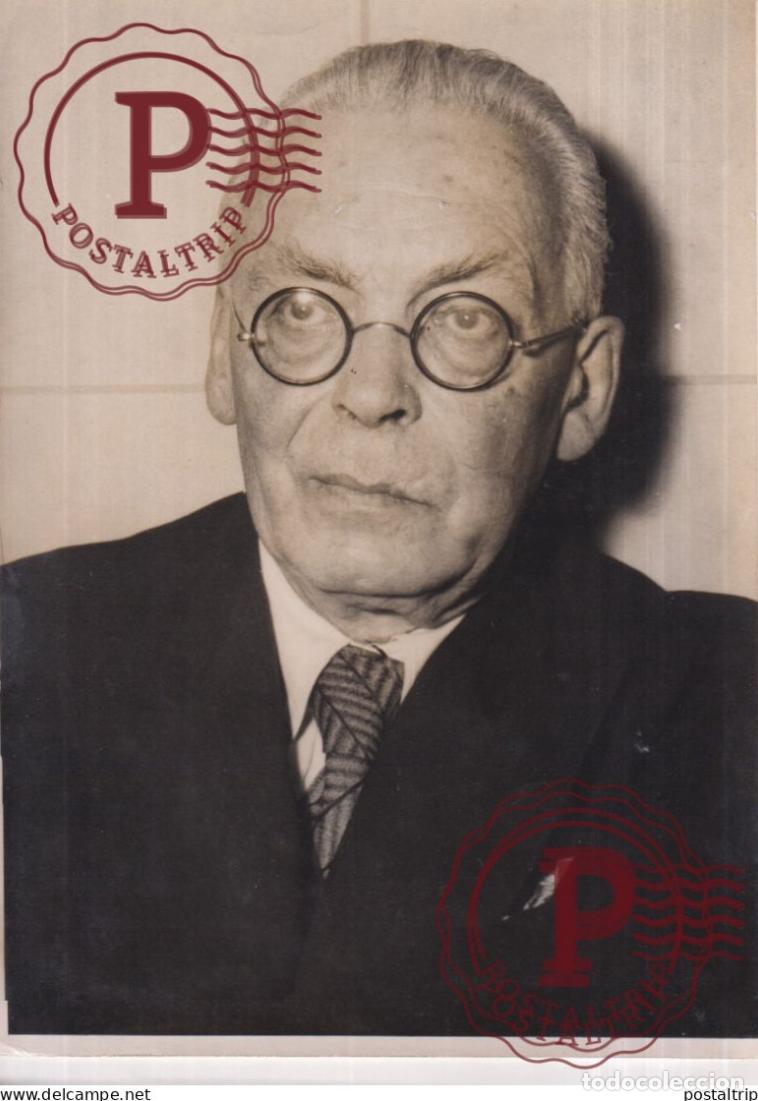 Fotograf&iacute;a antigua: Wilhelm von Brehmer 1883-1958 war ein deutscher Pharmakologe 18*13CM press photo SCIENTIST SCIENCE